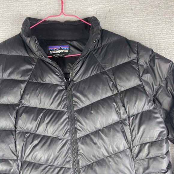 Patagonia Downtown Loft Parka Down Women XL Mid Length Jacket 51884 Black (Read) - Picture 2 of 16